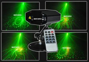 Laser Multipunto RG con gobos y control remoto