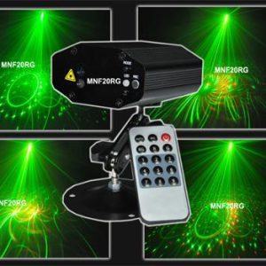 Laser Multipunto RG con gobos y control remoto
