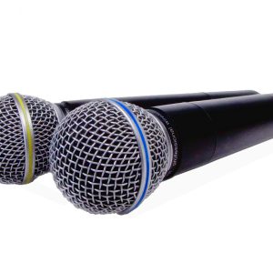 Sistema Inalámbrico VHF con 2 microfonos de mano Prodb