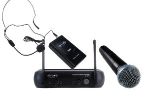 Sistema Inalámbrico VHF con microfonos de mano-cintillo Prodb