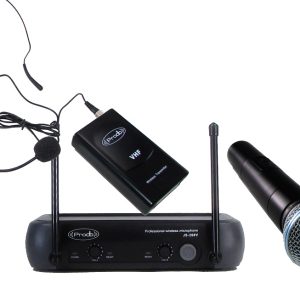 Sistema Inalámbrico VHF con microfonos de mano-cintillo Prodb