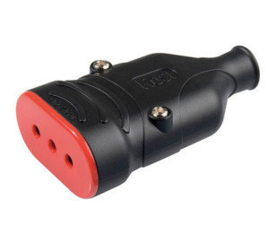 Enchufe hembra negro Rosi