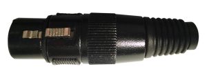 Conector Hembra XLR Prodb Negro