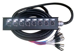 Remota para escenarios 8XLR F/M de 15 mts. PRODB SC046-8