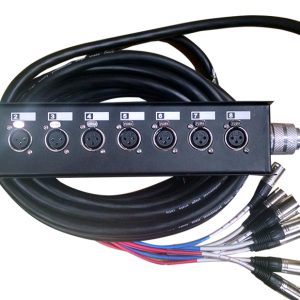 Remota para escenarios 8XLR F/M de 15 mts. PRODB SC046-8