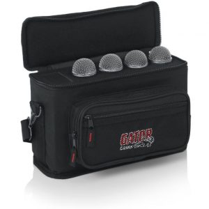 Bolso acolchado GATOR GM-4 para 4 micrófonos