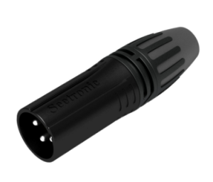 CONECTOR SEETRONIC MC3MXX-B XLR VOLANTE MACHO NEGRO