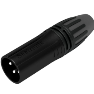 CONECTOR SEETRONIC MC3MXX-B XLR VOLANTE MACHO NEGRO