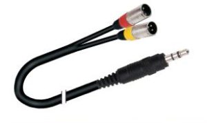 Cable Miniplug estereo a dos XLR macho 2 MTR PRODB