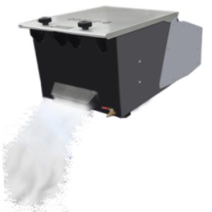 Maquina de humo bajo 1200 W ( trabaja con hielo seco )