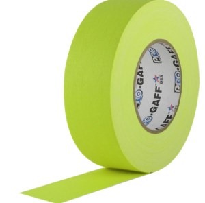 Cinta Gaffer PROTAPES Amarillo flúor 2"x 45M