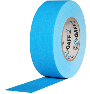 Cinta Gaffer PROTAPES azul flúor 2″X 45m/Disponible