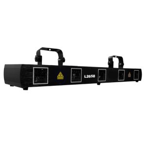 Laser de cinco aperturas Rojo - verde - azul - rosa -amarillo 630mW L2658 RGBPY