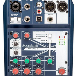 Soundcraft Notepad 5 con USB