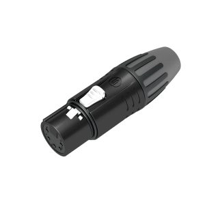 CONECTOR SEETRONIC SCMF5-B DMX 5 POLOS VOLANTE HEMBRA NEGRO