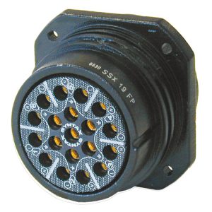 Conector tipo socapex Syntax 19 pin Hembra chasis SSX19FP
