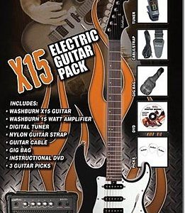 GUITARRA ELECTRICA X15B PAKE‑A PACK WASHBURN COMPLETO