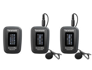 Microfono lavalier inalámbrico ULTRA PORTABLE UHF SARAMONIC BLINK500 PRO2 PACK