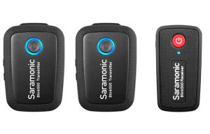 Microfono lavalier inalámbrico ULTRA PORTABLE UHF SARAMONIC BLINK500 B2 PACK