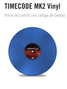 VINILO TRAKTOR SCRATCH CONTROL VINYL MK2 AZUL Native Instruments