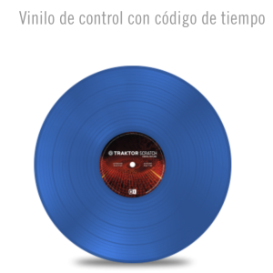 VINILO TRAKTOR SCRATCH CONTROL VINYL MK2 AZUL Native Instruments