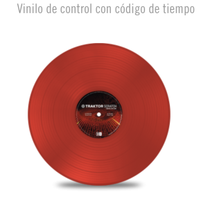 VINILO TRAKTOR SCRATCH CONTROL VINYL MK2 ROJO Native Instruments