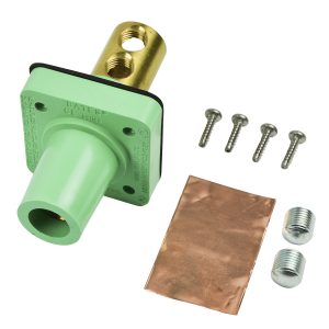 Conector Marinco CL40FRB-E CL16 Panel 400A / 600V 2/0 - 4/0 AWG Hembra Verde Camlock