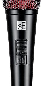 SE Electronics V2-SW - Micrófono de mano dinámico super cardioide con interruptor de encendido/apagado