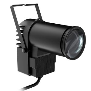 Glowing Lights - Pinspot Light Black 1x10w RGBW 4IN1 LED
