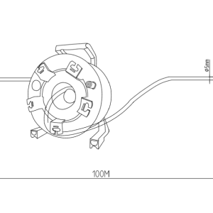 CABLE DE FIBRA OPTICA COSMICON SEETRONIC ROLLO 100 MTS